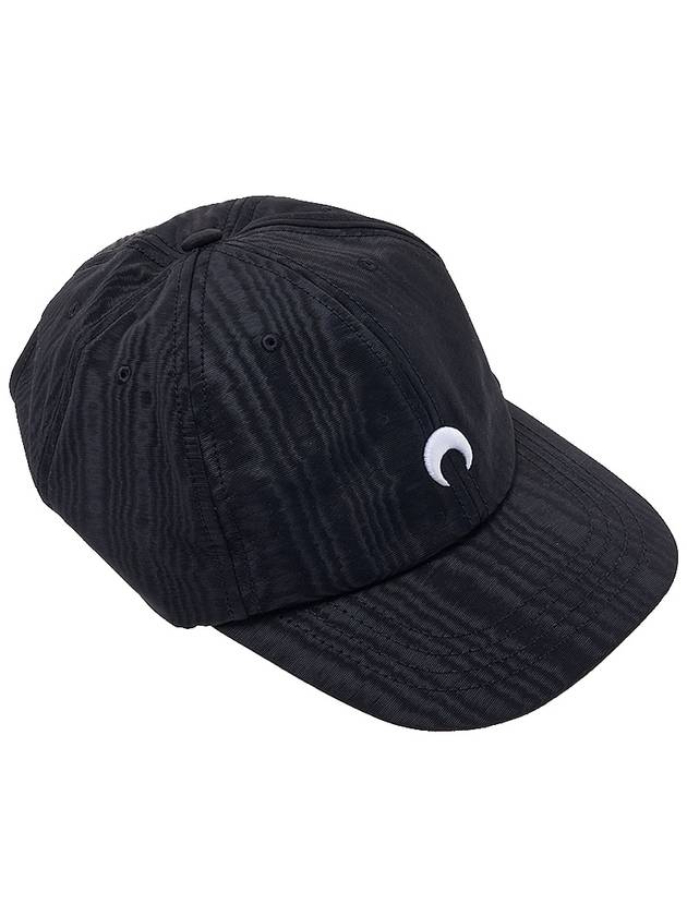 Moon Logo Baseball Cap A008ICONX WOTPL000100 - MARINE SERRE - BALAAN 4