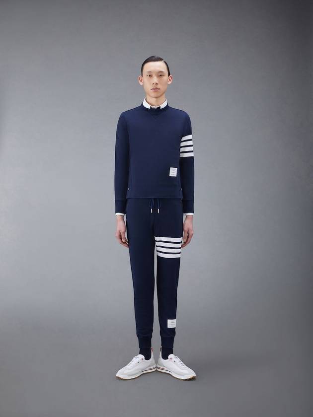 4 Bar Loopback Jersey Sweatshirt Navy - THOM BROWNE - BALAAN 7