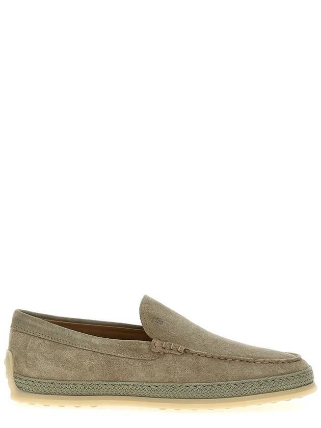 Men's Suede Slip-ons Loafers Beige - TOD'S - BALAAN 2