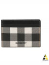 Check Print 2-tier Card Wallet Dark Burch Brown - BURBERRY - BALAAN 2