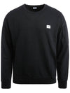 Logo Patch Sweatshirt Black - CP COMPANY - BALAAN 1