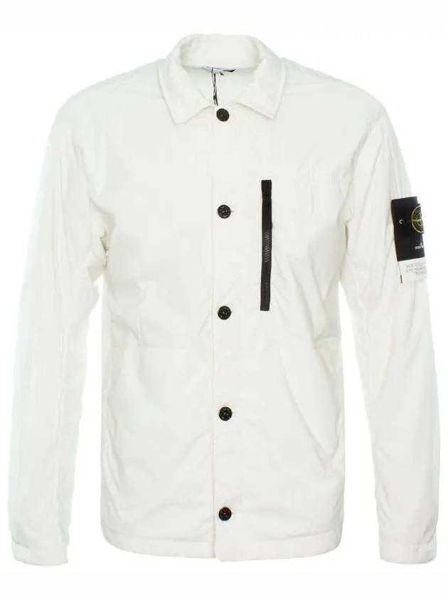 Skin Touch Nylon Garment Dyed Jacket White - STONE ISLAND - BALAAN 9