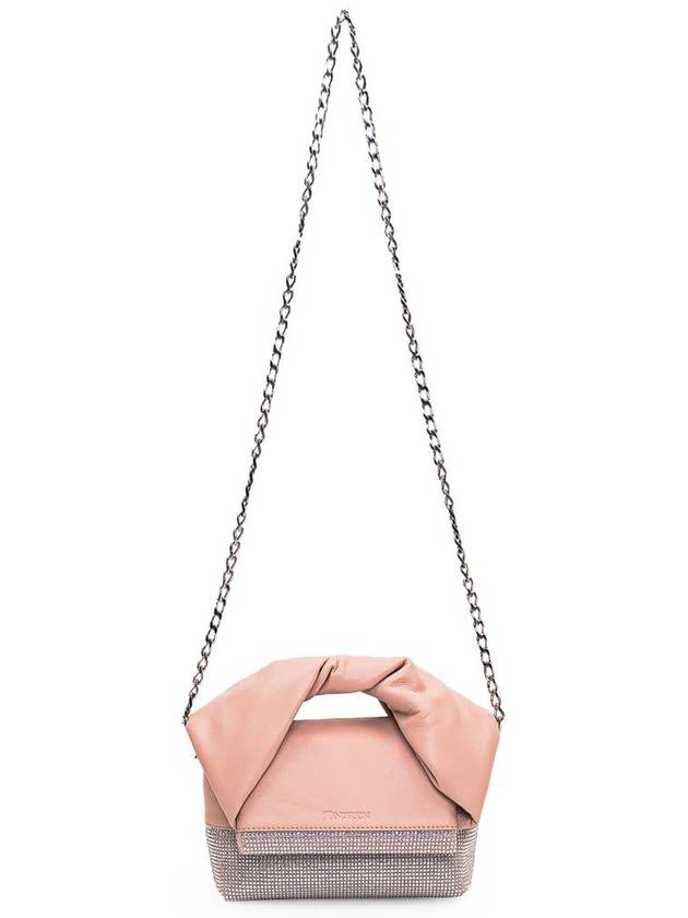 Twister Crystal Leather Small Tote Bag Pink - JW ANDERSON - BALAAN 3