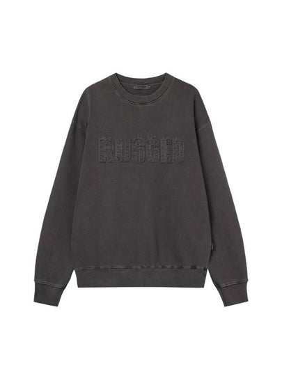 Pigment Dyed Crew Neck Sweatshirt Charcoal - HARDGEAR APPAREL - BALAAN 2