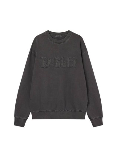 Pigment Dyed Crew Neck Sweatshirt Charcoal - HARDGEAR APPAREL - BALAAN 1