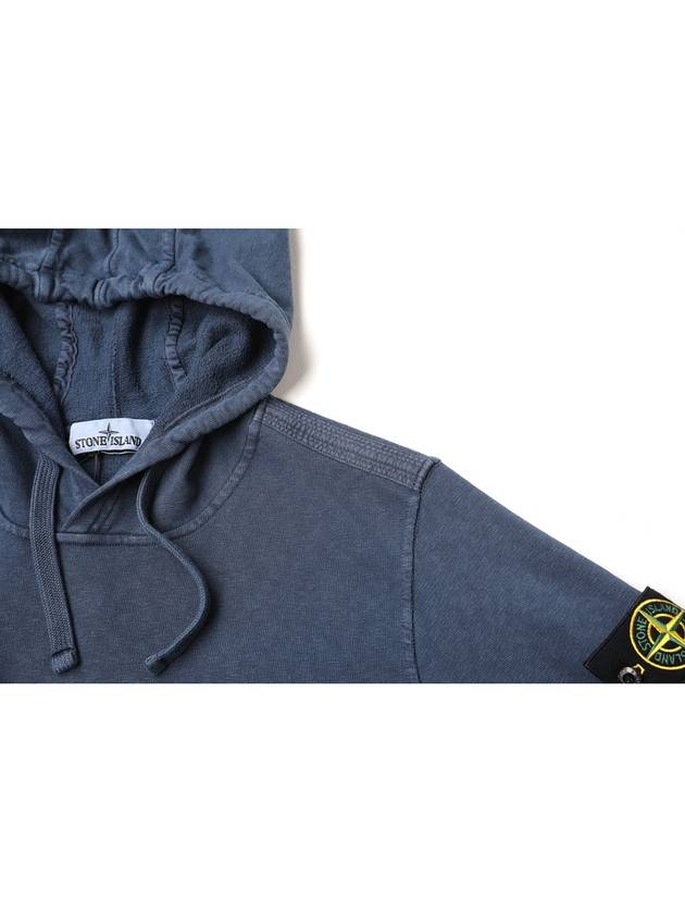 Wappen Patch Hoodie Marine Blue - STONE ISLAND - BALAAN 7