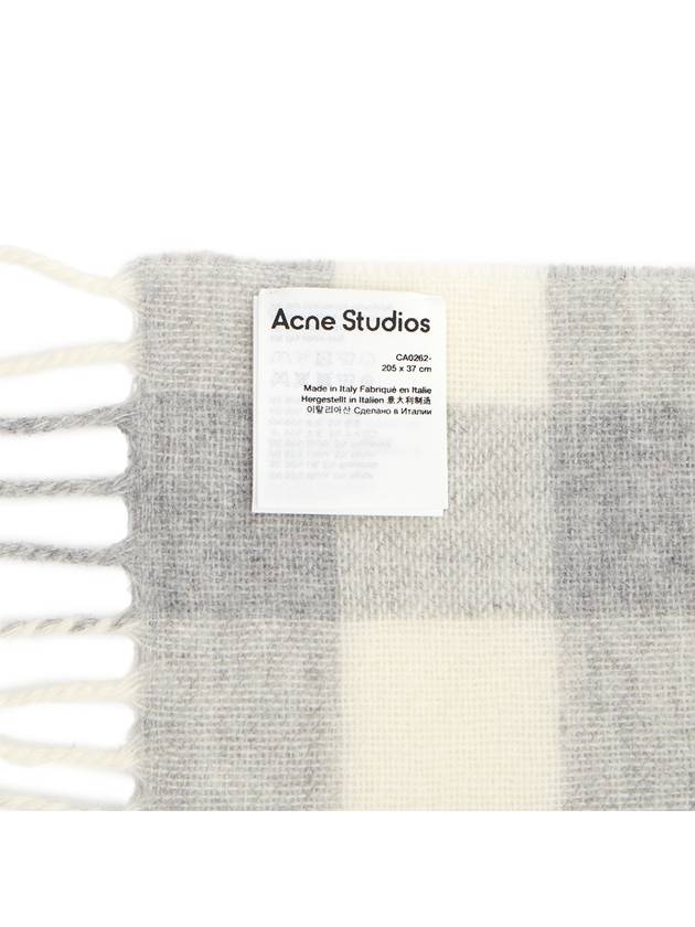 Check Logo Muffler Grey Pink - ACNE STUDIOS - BALAAN 10