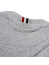 4 Bar Loopback Jersey Sweatshirt Light Grey - THOM BROWNE - BALAAN 7