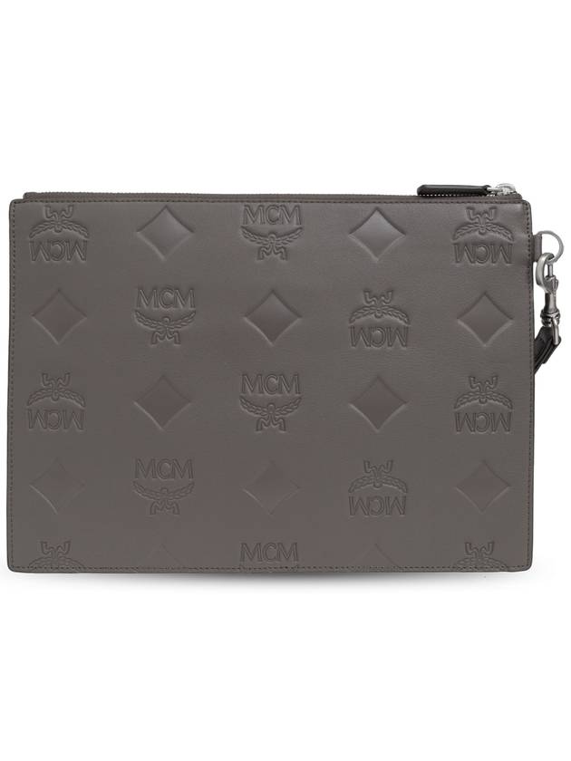 MCM Leather Handbag, Men's, Grey - MCM - BALAAN 3