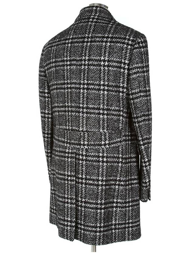 Virgin wool check double coat - CORNELIANI - BALAAN 5