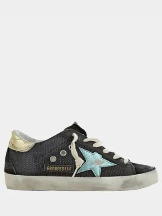 Distressed Superstar Low Top Sneakers Black - GOLDEN GOOSE - BALAAN 2