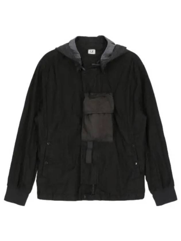 Detachable Goggles Hood Jacket Black - CP COMPANY - BALAAN 1