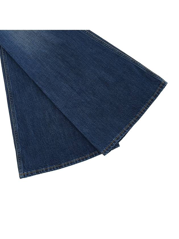 Women's Washed Mid-Rise Flare Denim Jeans Blue - BOTTEGA VENETA - BALAAN.