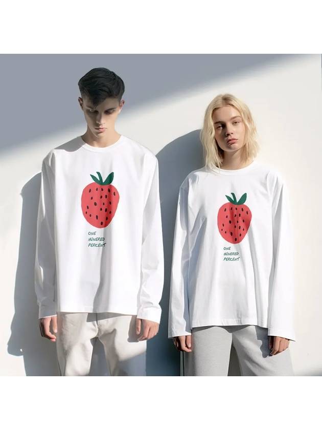 Cute Strawberry Basic Long Sleeve T-Shirt - ONEHUNDREDPERCENT - BALAAN 2