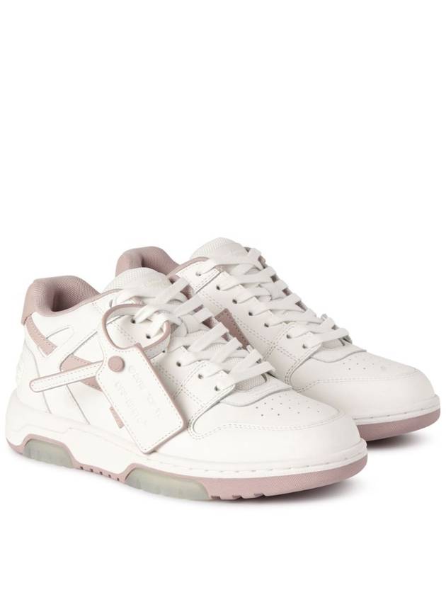 Out Of Office Low Top Sneakers White Pink - OFF WHITE - BALAAN 4