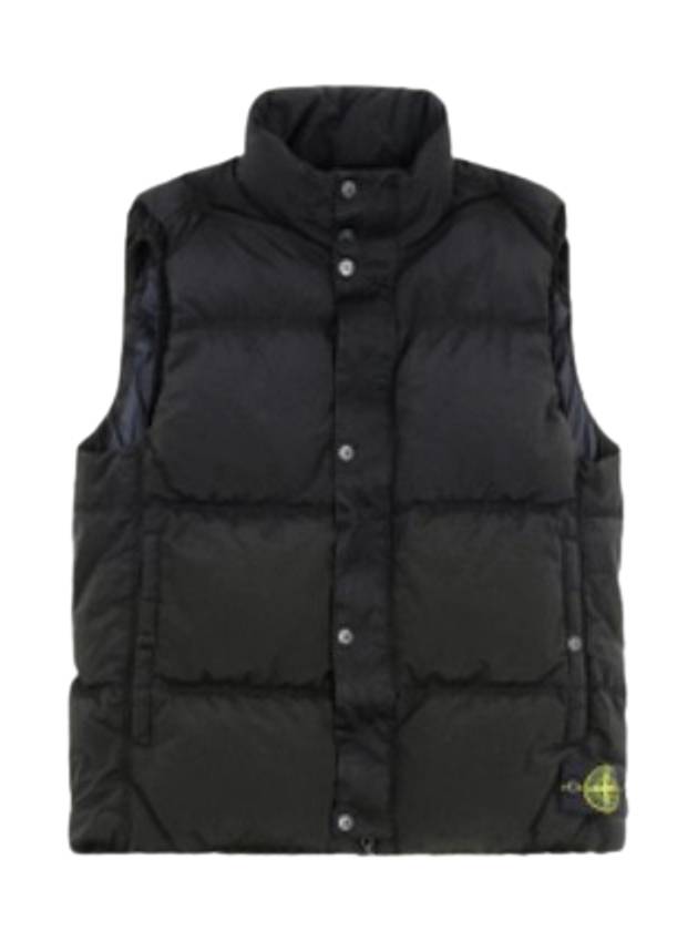 High Neck Padded Vest Black - STONE ISLAND - BALAAN 2