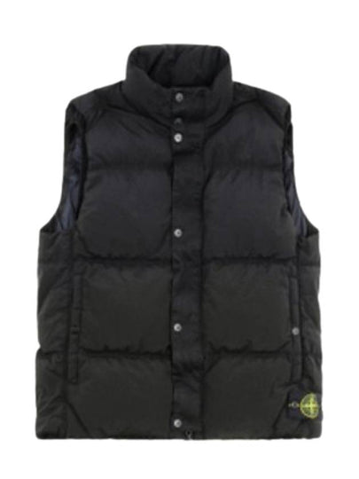 High Neck Padded Vest Black - STONE ISLAND - BALAAN 2