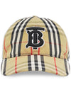 TB Logo Monogram Motif Vintage Check Ball Cap Beige - BURBERRY - BALAAN 2