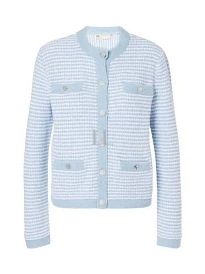 Kendra Cotton Cardigan Blue - TORY BURCH - BALAAN 2