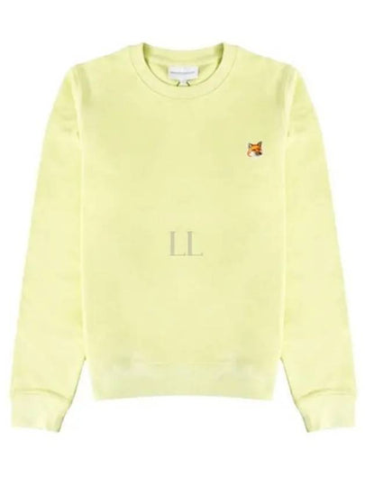 Fox Head Patch Regular Sweatshirt Yellow - MAISON KITSUNE - BALAAN 2