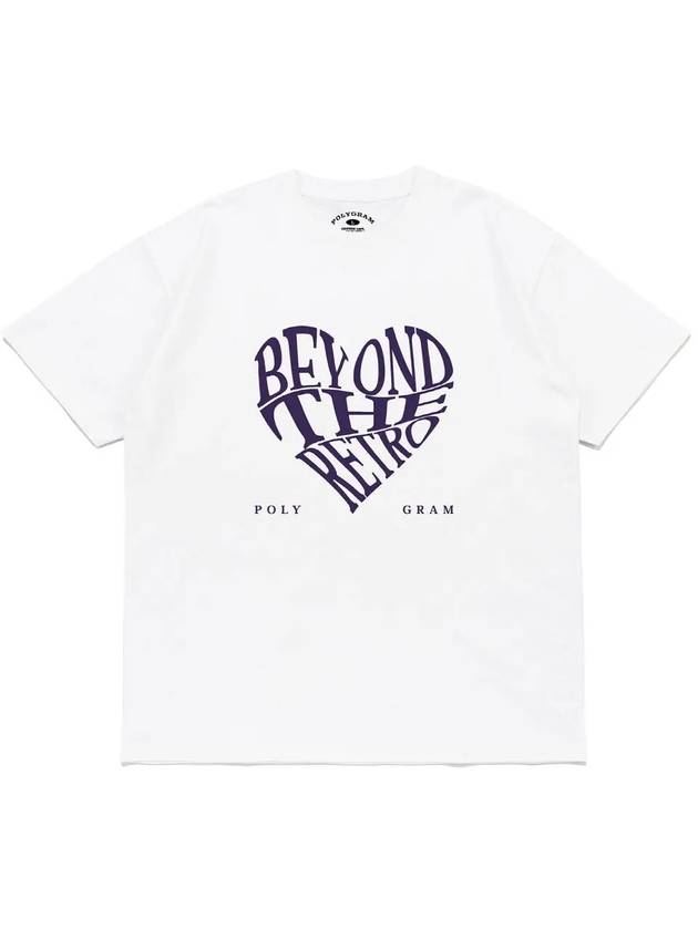 RETRO HEART T SHIRTS WHITE - POLYGRAM - BALAAN 3