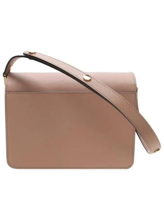 Saffiano Trunk Medium Shoulder Bag Beige - MARNI - BALAAN 4