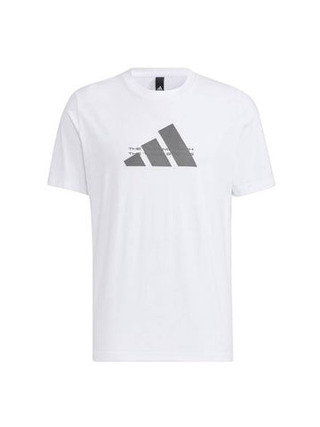 Tech Badge Of Sport Short Sleeve T-Shirt White - ADIDAS - BALAAN 1