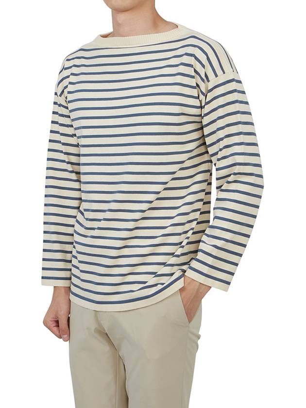 Boatman Petrolium Shorts Sleeve Knit Top Ivory - ANDERSEN-ANDERSEN - BALAAN 6