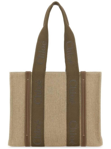 Woody Medium Tote Bag Dark Nut - CHLOE - BALAAN 1