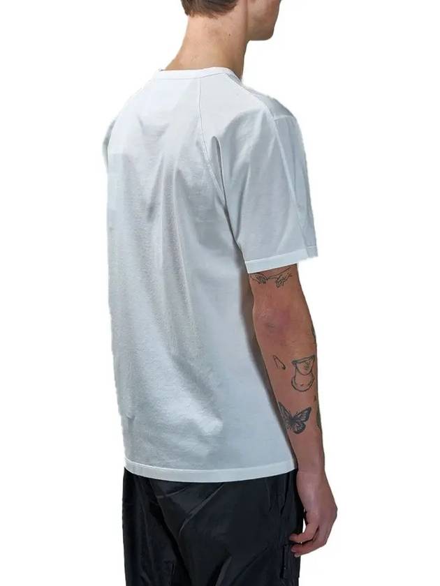 70/2 Mercerized Jersey Logo Short Sleeve T-Shirt White - CP COMPANY - BALAAN 4