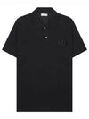 CD Icon Cotton Polo Shirt Black - DIOR - BALAAN 2