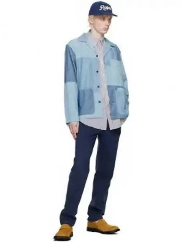 30 points classic fit patchwork chambray shirt blue - POLO RALPH LAUREN - BALAAN 2