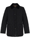 Long Sleeved Quilted Jacket Black - BURBERRY - BALAAN 2