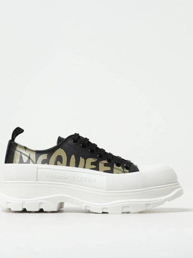 Sneakers tread slick graffiti Alexander McQueen in nappa - ALEXANDER MCQUEEN - BALAAN 1