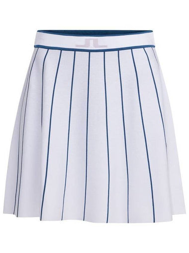 Bay Striped Knit Skirt White - J.LINDEBERG - BALAAN 1