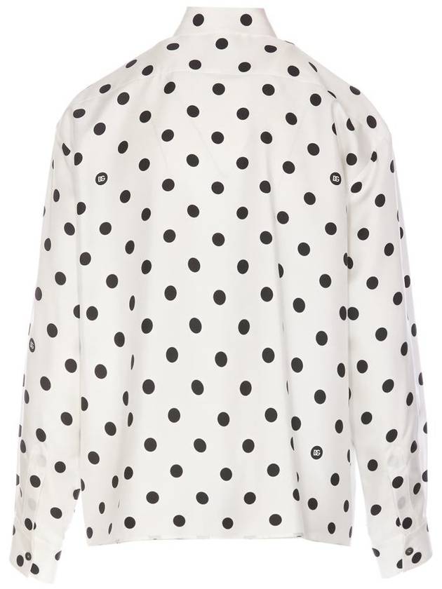 Polka dot silk shirt F5S31TIS1VI - DOLCE&GABBANA - BALAAN 3