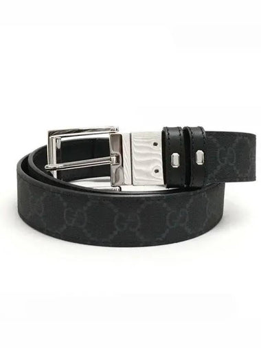 24 771105 BTTAN 1000 Rectangular Buckle Reversible Belt - GUCCI - BALAAN 1