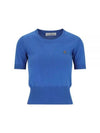 Bea Knit Top Blue - VIVIENNE WESTWOOD - BALAAN 2