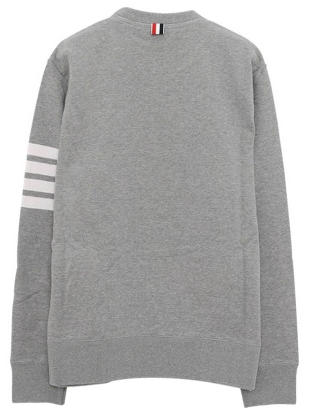 4 Bar Loopback Jersey Sweatshirt Light Grey - THOM BROWNE - BALAAN 3