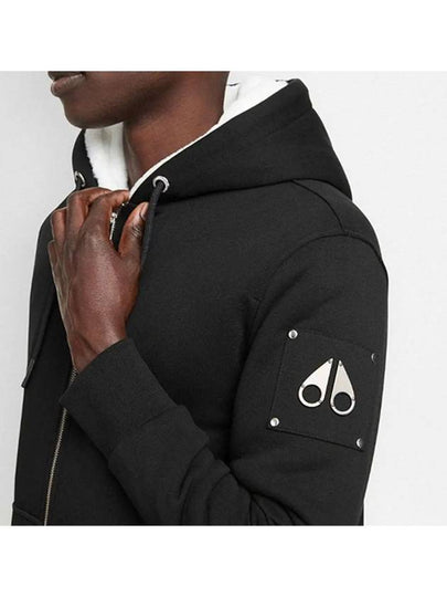 Classic Bunny Zip Up Hoodie White Lining Black - MOOSE KNUCKLES - BALAAN 2