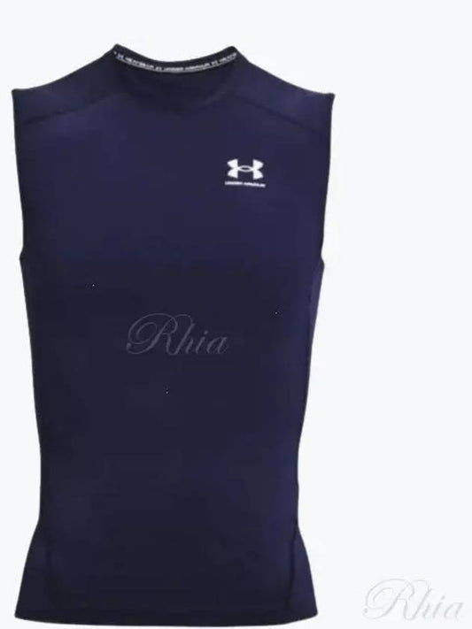 Men's HeatGear Sleeveless Navy - UNDER ARMOUR - BALAAN 2