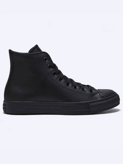 Chuck Taylor All Star Leather High Top Sneakers Black - CONVERSE - BALAAN 2