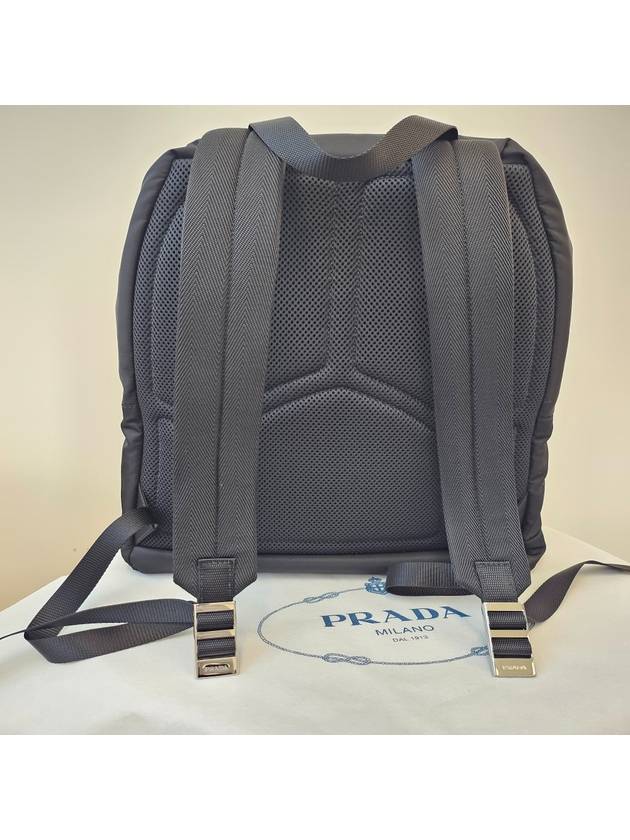 Triangle Logo Nylon Backpack Black - PRADA - BALAAN 8