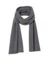 Ribbed Wool Muffler Grey - LACOSTE - BALAAN 2