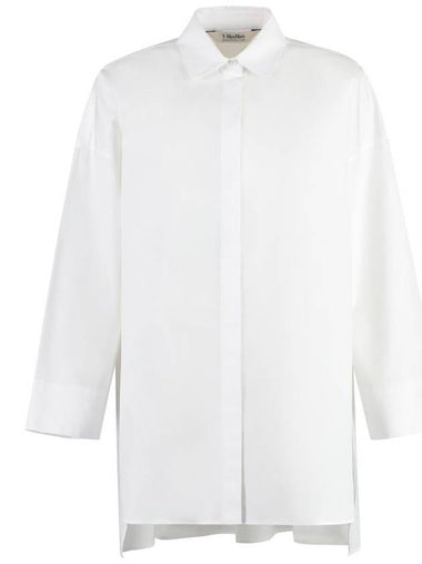 'S Max Mara Tea Cotton Shirt - S MAX MARA - BALAAN 1