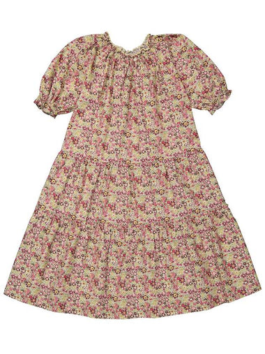 Bonton Girls Liberty Violet Emy Cotton Dress, Size 10Y - BONTON - BALAAN 1