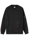 Lens Epaulette Nylon Mix Sweatshirt Black - CP COMPANY - BALAAN 3