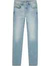 2019 D Strukt Slim Jeans Light Blue - DIESEL - BALAAN 2