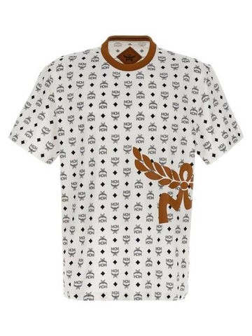 Short Sleeve T-Shirt MHTESMM04WT White - MCM - BALAAN 1