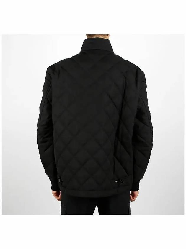 Diamond Quilted Zip-Up Jacket Black - BURBERRY - BALAAN 5